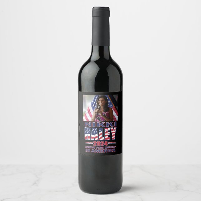 Rótulo De Garrafa De Cerveja Nikki Haley - 2024 (Frente)