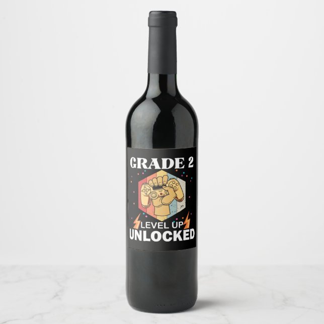 Rótulo De Garrafa De Cerveja Nível De segundo Desbloqueado Volta À Primeira Esc (Frente)