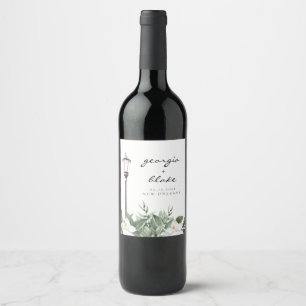 Rótulo De Garrafa De Cerveja NOLA New Orleans Magnolia Nave Vinho