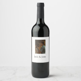 Rótulo De Garrafa De Cerveja Nome de adição colorido simples mínimo e colorido