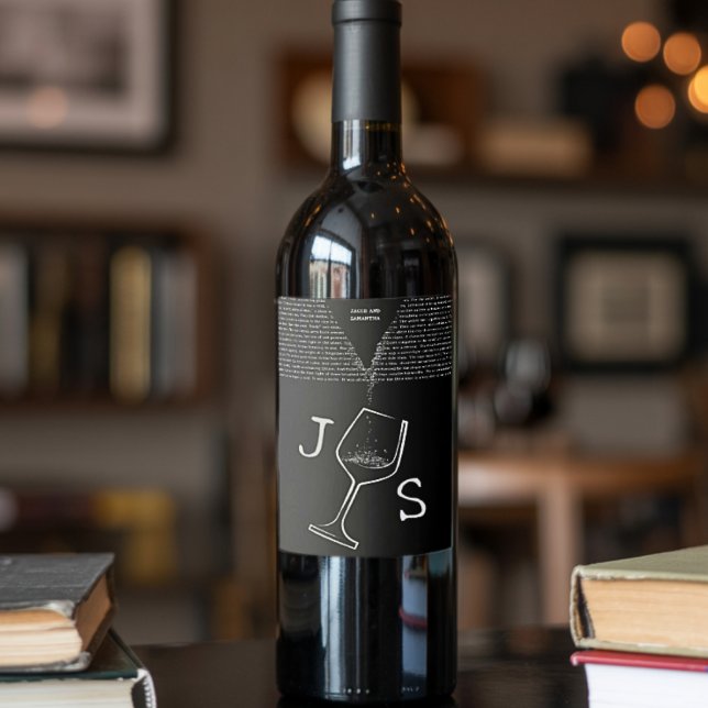 Rótulo De Garrafa De Cerveja Nome Personalizado Mínimo Moderno e Moderno Simple (Criador carregado)