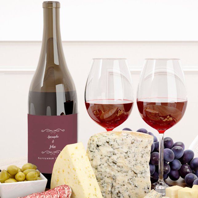 Rótulo De Garrafa De Cerveja Nomes Elegantes de Casamentos Data Calliografia Bo (Criador carregado)