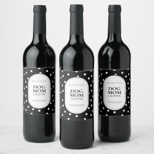 Rótulo De Garrafa De Cerveja Nova Bolinhas Simples de Mãezinha Presente