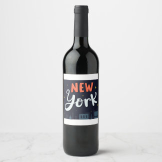 Rótulo De Garrafa De Cerveja Novo Design Inspirado na Silhueta Urbana