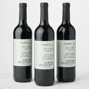 Rótulo De Garrafa De Cerveja Números de Tabela Simples de Casamento de Fontes C