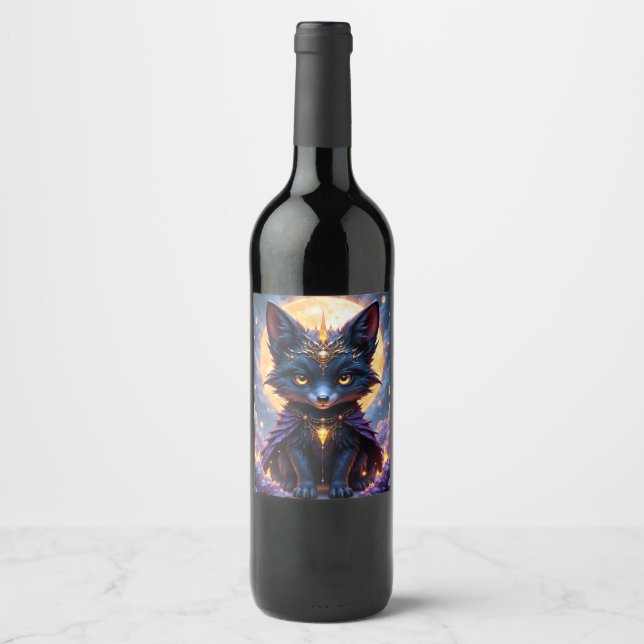 Rótulo De Garrafa De Cerveja Nyx – Guardião do Luar.  (Frente)