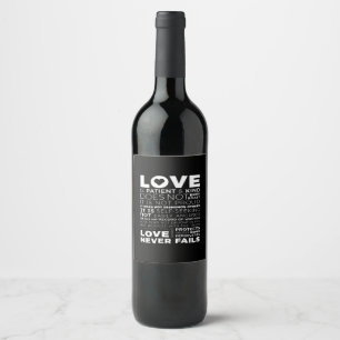 Rótulo De Garrafa De Cerveja O amor do Corinthians é paciente e bondoso, não te