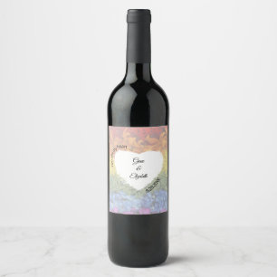 Rótulo De Garrafa De Cerveja O amor é Comida Floral do Orgulho do Amor e Conju