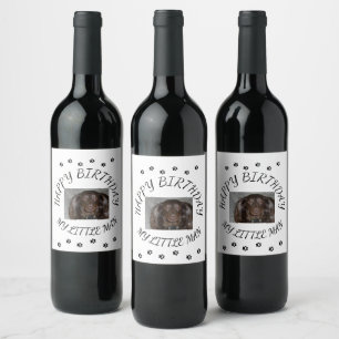 Rótulo De Garrafa De Cerveja O aniversário do meu cachorro