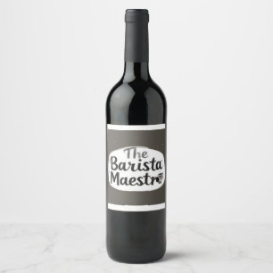 Rótulo De Garrafa De Cerveja O Barista Maestro