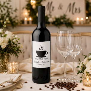 Rótulo De Garrafa De Cerveja O Casamento do Café A Combinação Perfeita 