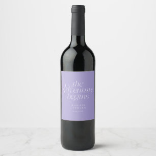 Rótulo De Garrafa De Cerveja O Casamento Violet O Início da Aventura