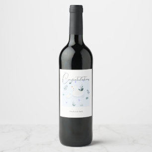 Rótulo De Garrafa De Cerveja O Cisne Coroado