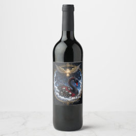 Rótulo De Garrafa De Cerveja O Cisne das Almas Esquecidas.