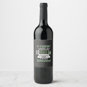 Rótulo De Garrafa De Cerveja O Contador Tem Uma Mesa Dinâmica