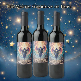 Rótulo De Garrafa De Cerveja O Guardião Místico da Esperança