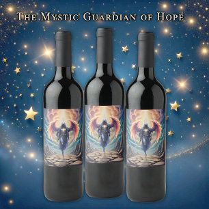 Rótulo De Garrafa De Cerveja O Guardião Místico da Esperança