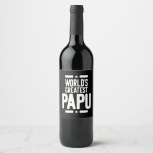 Rótulo De Garrafa De Cerveja O maior presente do pai do Papu do mundo