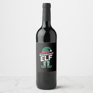 Rótulo De Garrafa De Cerveja O Natal da Família Correspondente do Grupo Elf de
