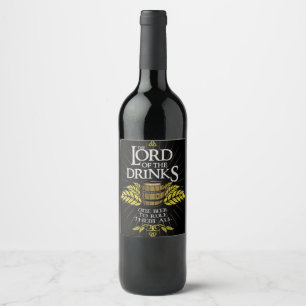 Rótulo De Garrafa De Cerveja O Senhor das Bebidas Cerveja