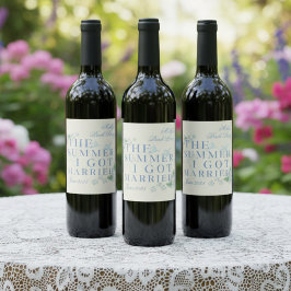 Rótulo De Garrafa De Cerveja O Verão em que me casei - Bachelorette Costeira