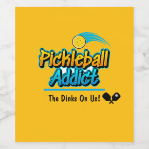 Rótulo De Garrafa De Cerveja O Viciado Em Pickleball: Os Dinks Sobre Nós!