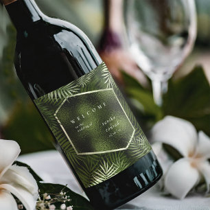 Rótulo De Garrafa De Cerveja Oásis de Oliva Casamento Boas-Vindas ID1324