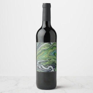 Rótulo De Garrafa De Cerveja Obsessão 1 Garrafa de Vinho Abstrata