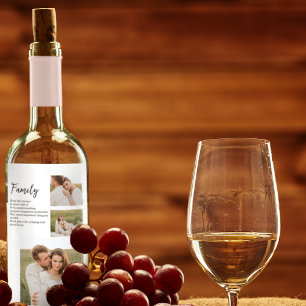 Rótulo De Garrafa De Cerveja Oferta de Foto e Família Romântica do Casal de Col