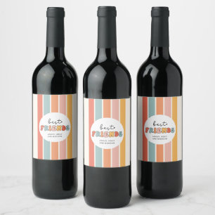 Rótulo De Garrafa De Cerveja Ofertas de Besties de BFFs para Melhores Amigos de