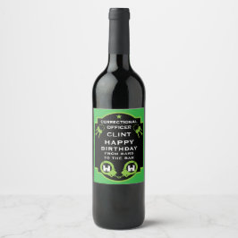 Rótulo De Garrafa De Cerveja Oficial de prisão Aniversário