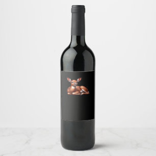 Rótulo De Garrafa De Cerveja Oh Deer Estética Moderna Tendência