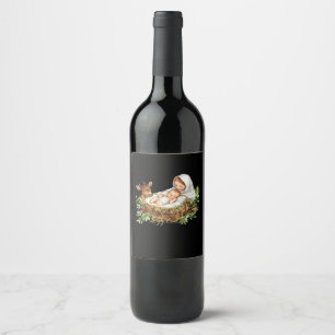 Rótulo De Garrafa De Cerveja Oh Veado Cena de Natal de Maria Jesus