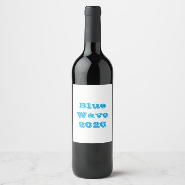 Rótulo De Garrafa De Cerveja Onda Azul 2026 (Frente)