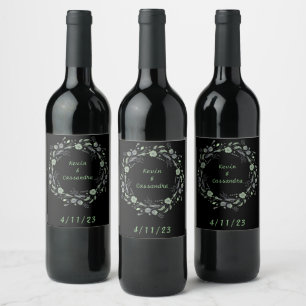 Rótulo De Garrafa De Cerveja Onyx Black Velvet Chalkboard Grunge Vintage