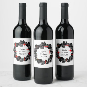 Rótulo De Garrafa De Cerveja Onyx Black Velvet Chalkboard Grunge Vintage