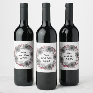 Rótulo De Garrafa De Cerveja Onyx Black Velvet Chalkboard Grunge Vintage