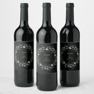 Rótulo De Garrafa De Cerveja Onyx Black Velvet Chalkboard Grunge Vintage