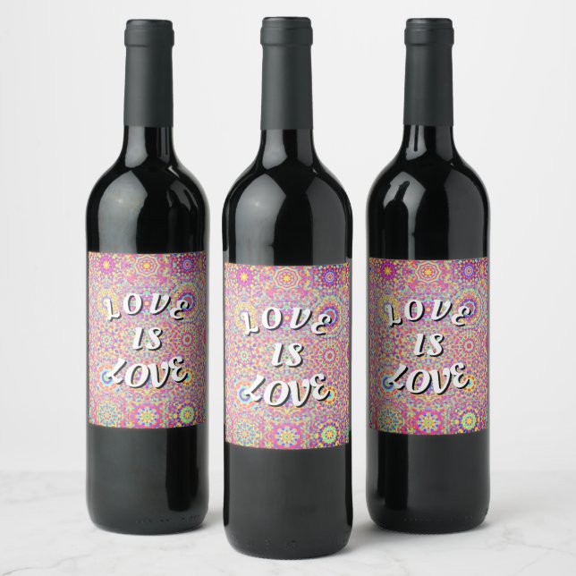 Rótulo De Garrafa De Cerveja Orgulho Love Is Love (Garrafas)