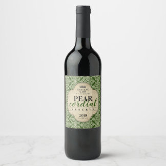 Rótulo De Garrafa De Cerveja Ornamentado personalizado do rótulo do vinho casei