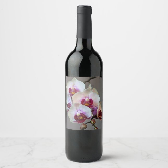 Rótulo De Garrafa De Cerveja Orquídea diminuta (Frente)