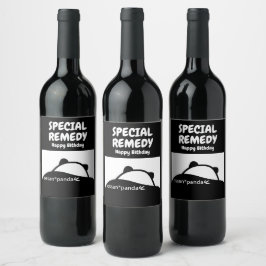 Rótulo De Garrafa De Cerveja ossan*panda remédio especial