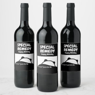 Rótulo De Garrafa De Cerveja ossan*panda remédio especial