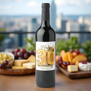 Rótulo De Garrafa De Cerveja Ouro Real da Coroa Elegante