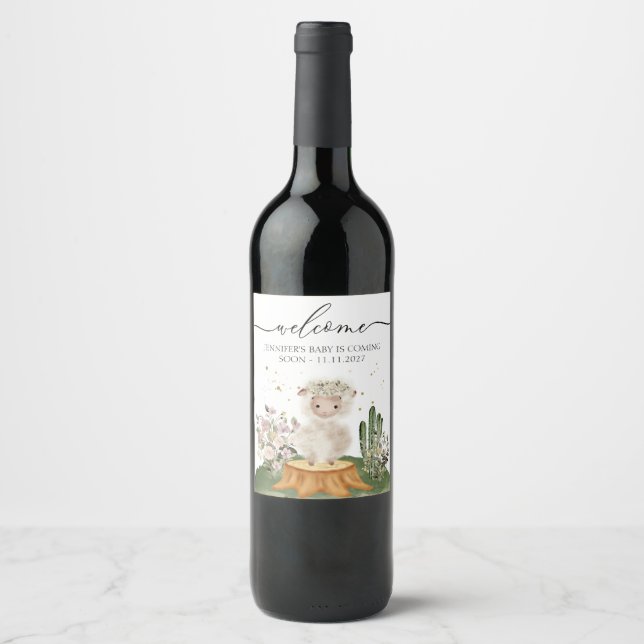 Rótulo De Garrafa De Cerveja Ovelha da Floresta Mãe para ser (Frente)