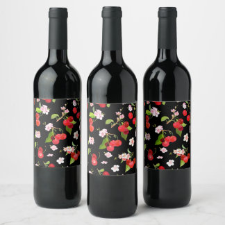 Rótulo De Garrafa De Cerveja Padrão Cherry 2