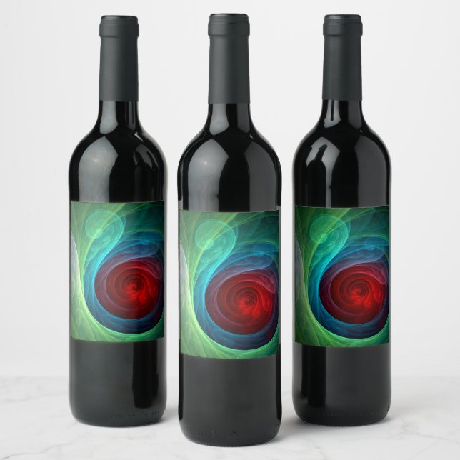 Rótulo De Garrafa De Cerveja Padrão de cor de Abstrato de arte flexível de temp (Garrafas)