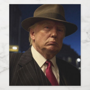 Rótulo De Garrafa De Cerveja padrinho da América Don J. Trump