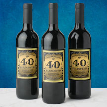 Padrões Pretos e Dourados de Celebração de anivers