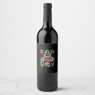 Rótulo De Garrafa De Cerveja Pai do Menino no Jogo de Futebol do Dia de Anivers